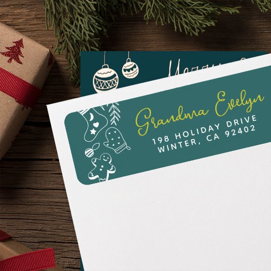 Weihnachts-Chef Grüne Feiertage Backadresse