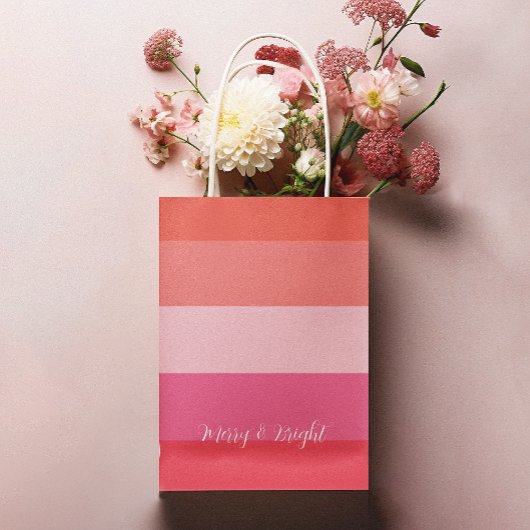 Weihnachts Chef Red Stripes Urlaub Mittlere Geschenktüte