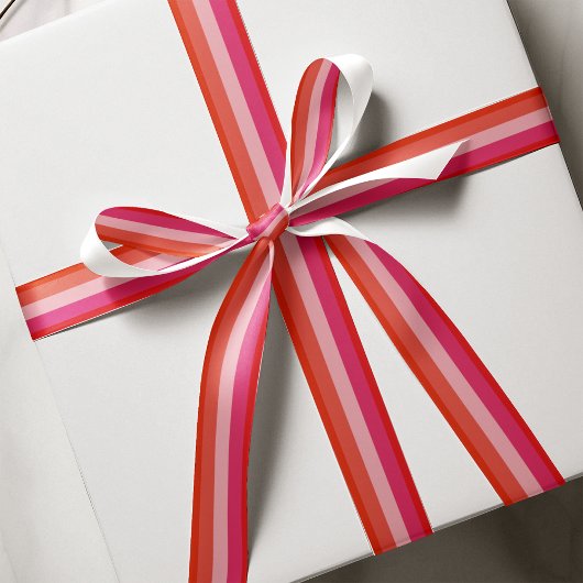 Weihnachts Chef Red Stripes Urlaub Satinband