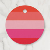 Weihnachts-Chef Rote Streifen Holiday Foil Geschenkanhänger (Rückseite)