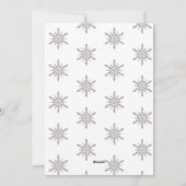 Weihnachts-Chef Santa Silver Weihnachtsfotokarte Feiertagskarte (Rückseite)