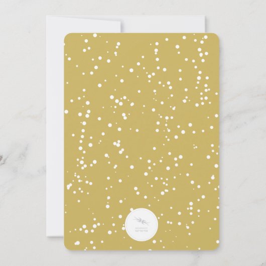 Weihnachts-Chef Snowflakes Feiertag einladen Einladung (Rückseite)