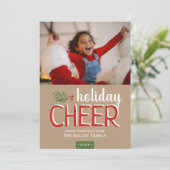 Weihnachts-Chef Weihnachts-Fotokarte Feiertagskarte (Stehend Vorderseite)