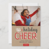 Weihnachts-Chef Weihnachts-Fotokarte Feiertagskarte (Vorderseite)