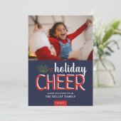 Weihnachts-Chef Weihnachts-Fotokarte Feiertagskarte (Stehend Vorderseite)