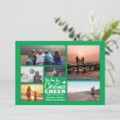 Weihnachts-Chef Weihnachtsfotokarte Feiertagskarte (Stehend Vorderseite)