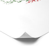 Weihnachts-Chefredakteur Wall Art Poster (Ecke)