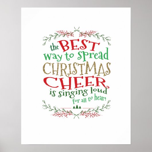 Weihnachts-Chefredakteur Wall Art Poster (Vorne)
