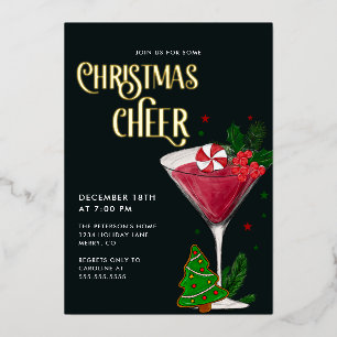 Weihnachts-Chefredaktion Real Gold Folieneinladung