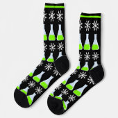 Weihnachts Chemietest Tube Flaschen Schneeflocken Socken (Linkes Detail)
