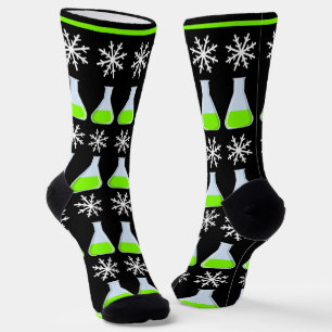 Weihnachts Chemietest Tube Flaschen Schneeflocken Socken