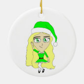 Weihnachts-Chibi Keramik Ornament (Hinten)