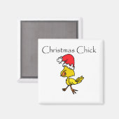 Weihnachts-Chick-Shirts und Geschenke Magnet (Vorderseite/Rückseite)