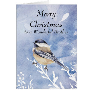Weihnachts-Chickadee Bird Winter Brother Custom