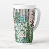 Weihnachts-Chickadee-Chat Milchtasse (Rechte Ecke)