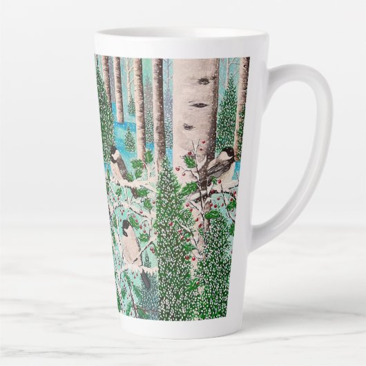 Weihnachts-Chickadee-Chat Milchtasse (Rechts)