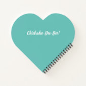 Weihnachts-Chickadee-Chat Notepad Notizblock (Rückseite)
