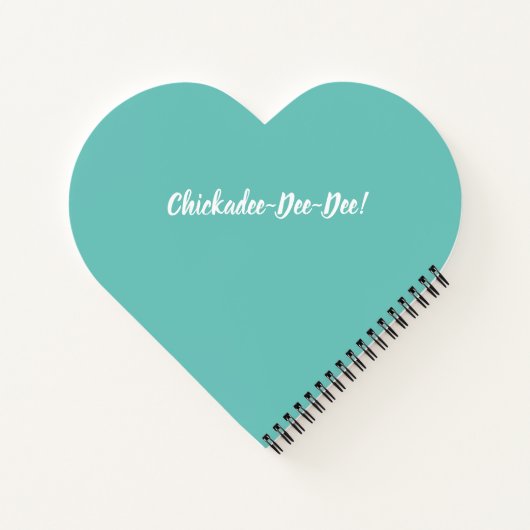 Weihnachts-Chickadee-Chat Notepad Notizblock (Rückseite)