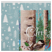 Weihnachts-Chickadee Chatter Fabric 2 Stoff (Muster)