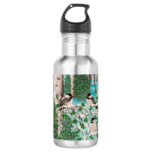 Weihnachts Chickadee Chatter Wasserflasche