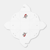 Weihnachts-Chickadee Geschenkschachtel (Ungefaltet)