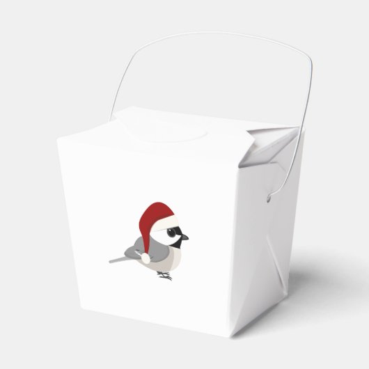 Weihnachts-Chickadee Geschenkschachtel (Vorderseite)