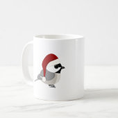 Weihnachts-Chickadee Kaffeetasse (Vorderseite Links)