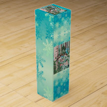 Weihnachts-Chickadee Kastanienwein Box