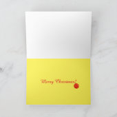 Weihnachts-Chicken-Spaß-Weihnachtsmannmütze Grußka Feiertagskarte (Innenseite)