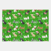 Weihnachts Chihuahua Alle Coats Geschenkpapier Set (Vorderseite 2)