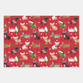 Weihnachts Chihuahua Alle Coats Geschenkpapier Set (Vorderseite)