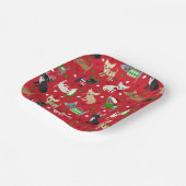 Weihnachts Chihuahua Alle Coats Papier Teller (Gewinkelt)