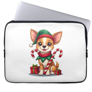 Weihnachts Chihuahua Freude Laptopschutzhülle