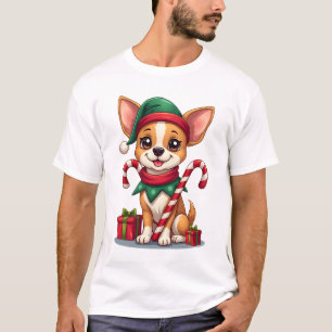 Weihnachts Chihuahua Freude T-Shirt
