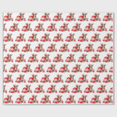 Weihnachts-Chihuahua-Hund mit Geschenken Geschenkpapier (Flach)