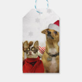Weihnachts-Chihuahua-Hunde Geschenkanhänger (Rückseite)