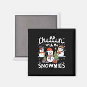 Weihnachts-Chillin' mit meinen Schneemäben Xmas G Magnet (Vorderseite/Rückseite)