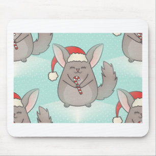 Weihnachts-Chinchillas Mousepad