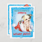 Weihnachts-Chinesische Einladung (Vorne/Hinten)