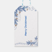 Weihnachts-Chinoiserie-Hirsch Geschenkanhänger (Rückseite)
