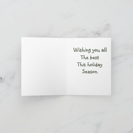 Weihnachts-Chipmunk Karte (Innenseite)