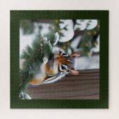 Weihnachts-Chipmunk Puzzle (Horizontal)