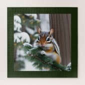 Weihnachts-Chipmunk Puzzle (Vertikal)