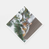 Weihnachts-Chipmunk Serviette (Ecke)