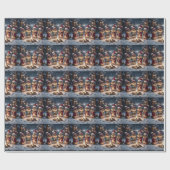 Weihnachts-Chipmunkpapier Geschenkpapier (Flach)