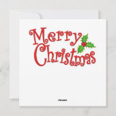 Weihnachts Chipmunks Grußkarte Feiertagskarte (Rückseite)