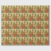 Weihnachts-Chippendale Geschenkpapier (Flach)