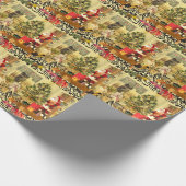 Weihnachts-Chippendale Geschenkpapier (Ecke)