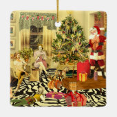 Weihnachts-Chippendale Keramikornament (Rückseite)