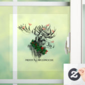 Weihnachts-Chrismoose Elche Vögel Fensterklammer Fensteraufkleber (Zuhause)